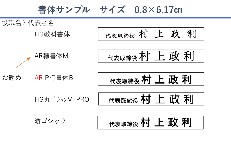 書体イメージ